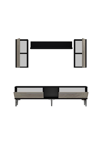 Tvr1502ats Meyra Tv Ünitesi Takımı Antrasit-traverten-silver 150cm
