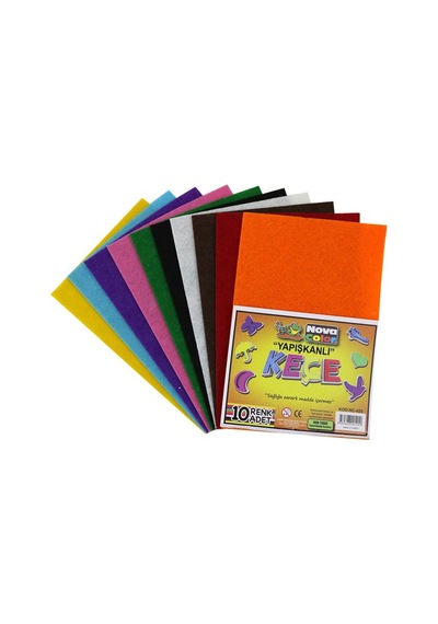 Nova Color Yapışkanlı Keçe 10 Renk