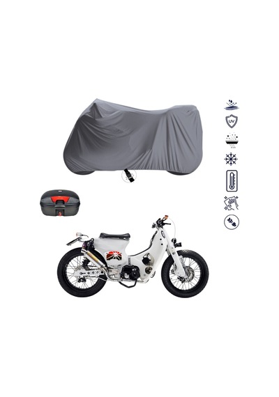 Preste PR125 Cub Arka Çanta Uyumlu Motosiklet Branda Su Geçirmez Motor Branda
