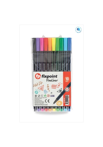 Fineliner Keçeli Kalem 10 Adet Renkli Set Çizim Ve Yazı İçin Okul