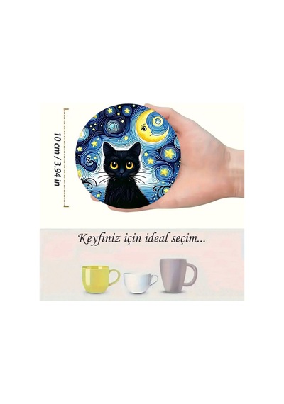 Kututr 6'li Ahşap Bardak Altlığı Brd-005 Diğer