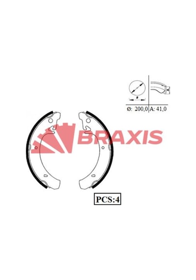 Arka Fren Balatası Pabuc Lada Samara 86-96 Vega 95-00 111 95-05 112 95 06- Nova 89- 200x41