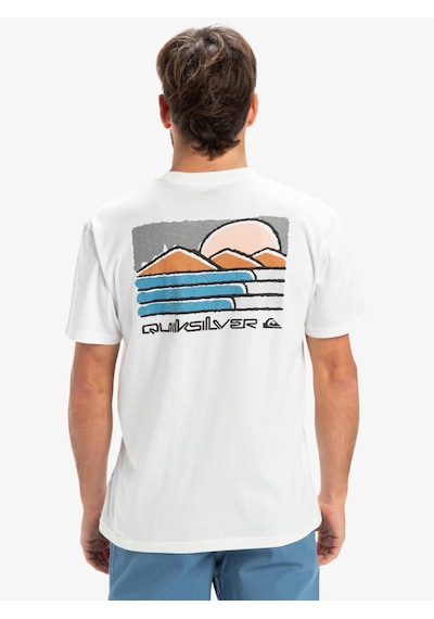 Quiksilver Evo Future Islands Ss Erkek T-shirt-29748 Beyaz