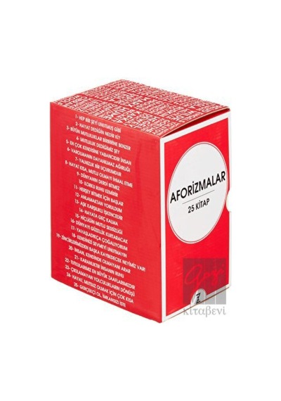 Aforizmalar Seti-Kutulu - 25 Kitap Takım- Zeplin Kitap