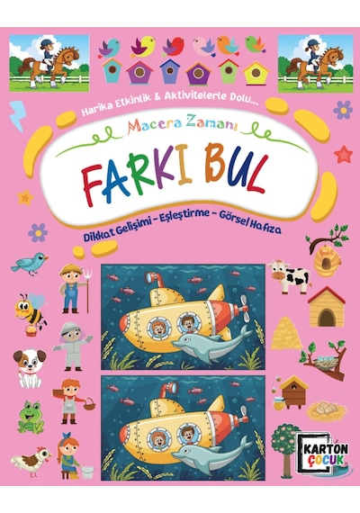 4e Macera Zaman Labirent Farkı Bul Boyama Arabul 4 Kitap