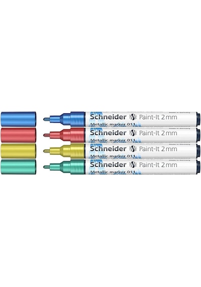 Schneider Metalik Marker 2 Mm 4'Lü Set 011