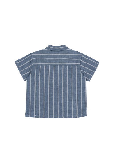 Chicco Gömlek - K. Kol 09066603000000 000023 Lıght Blue Strıped