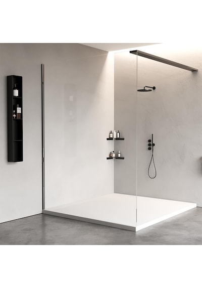 Zift Unique Paslanmaz Çelik Duş Rafı - Katlı Banyo Köşe Rafı - Yapışkan Sistemli Şampuan Köşelik, Tropea Mod Diğer