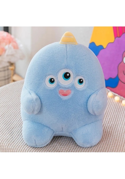 Küçük Canavarlar 20cm Peluş Oyuncak 1 Adet - Sevimli Uzaylılar Tüylü