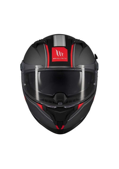 Mt Braker Sv Charm B5 Mat Kapalı Kask Siyah - Kırmızı