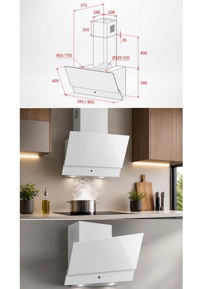 Teka 40495050 Atv 60 CM Dikey Davlumbaz