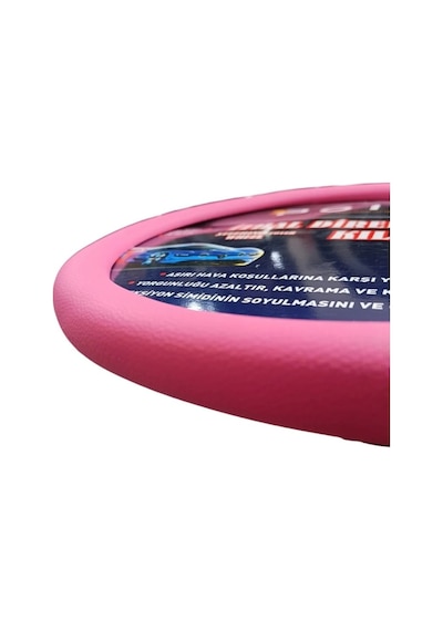 Trobus Honda City 2021 Ve Sonrası Uyumlu Direksiyon Kılıfı Silikon Geçmeli 36-40 Cm Pembe