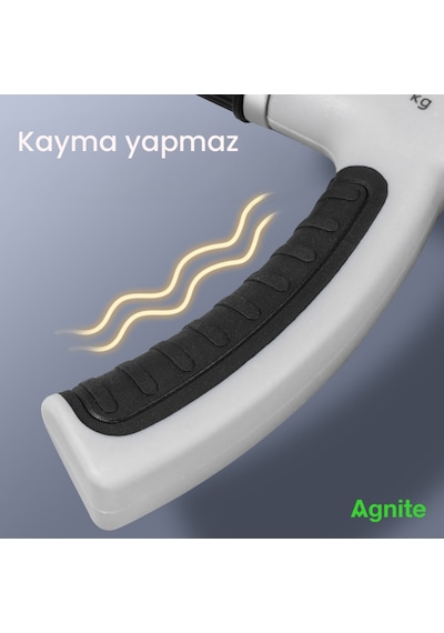 Agnıte Ayarlanabilir Mekanik Sayaçlı El Yayı Güç Artırıcı Siyah