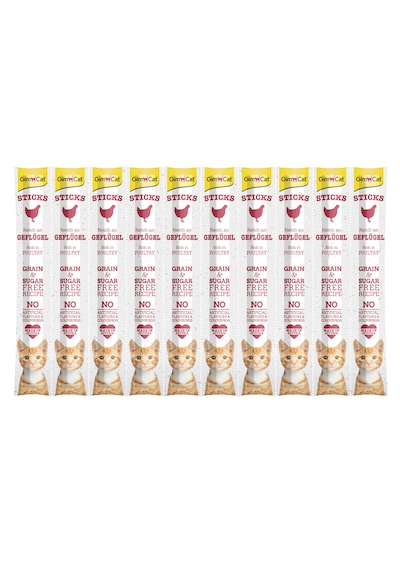Gimcat Sticks Kümes Hayvanı Etli Ödül Çubukları 10'lu 50 G