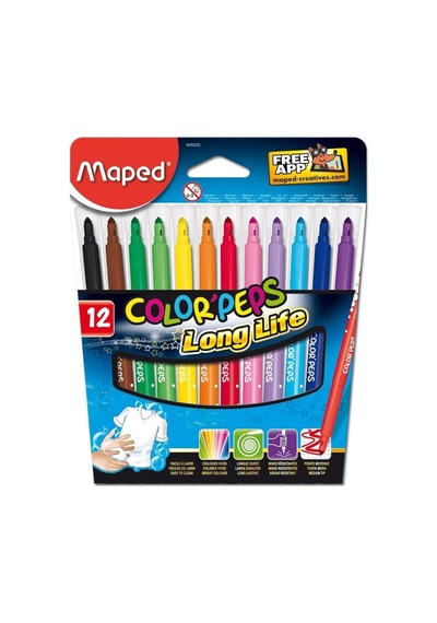 MAPED 845020 COLOR PEPS KEÇELİ KALEM 12 RENK