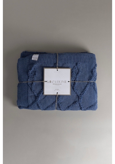 Espuma De Mar İndigo Tek Kişilik Battaniye 160x220 37141 Indigo