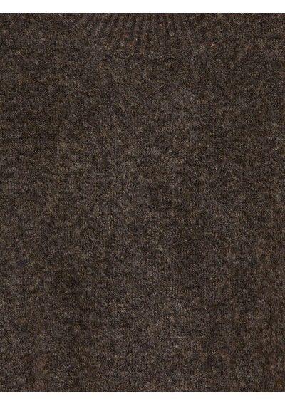 Lcwaıkıkı Classic Kahverengi Bisiklet Yaka Oversize Kadın Triko Kazak