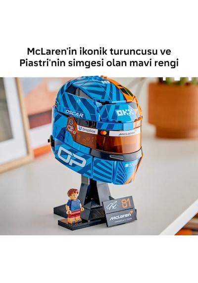 LEGO® Editions McLaren Mastercard F1® Team Oscar Piastri Kaskı 43017 - 14 Yaş ve Üzeri için F1® Modeli Yapım Seti (793 Parça)