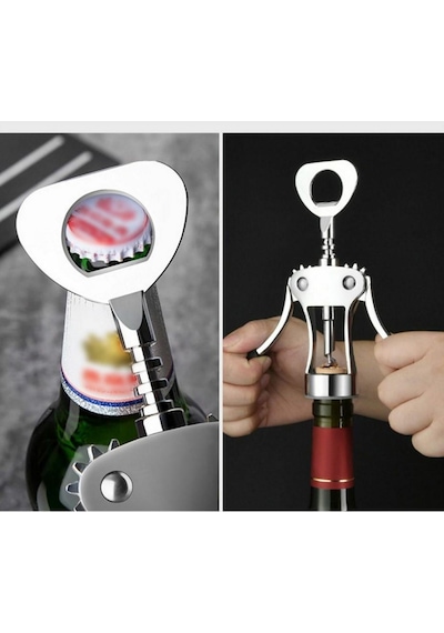 Zhltools Tirbuşon Şarap Açacağı Ve Şişe Açacağı Gümüş