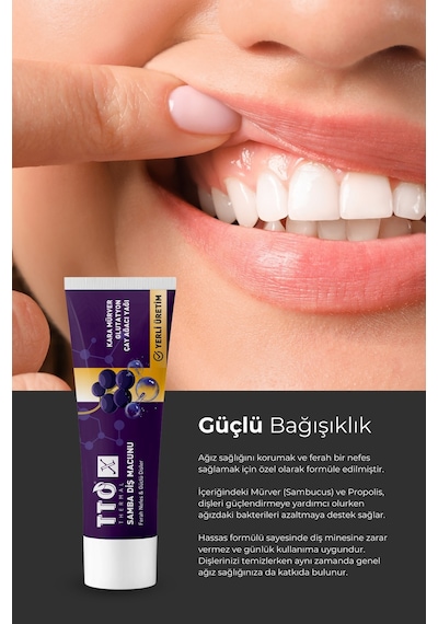 Tto X Kara Mürveli Diş Macunu Ferah Nefes Temel Bakım