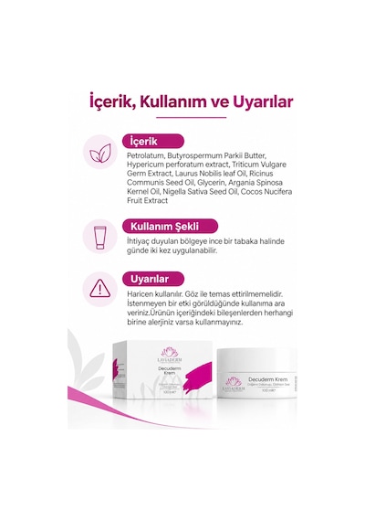 Laviaderm Decuderm Onarıcı Bakım Kremi 100 ML