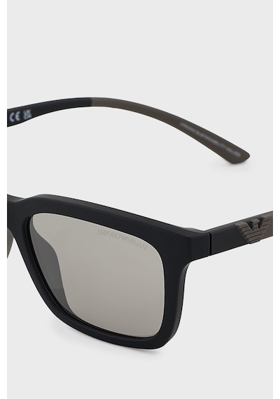 Emporio Armani Erkek Gözlük 0ea4249u 50016g 55 Mat Siyah-açık Gri Flash Gümüş Siyah