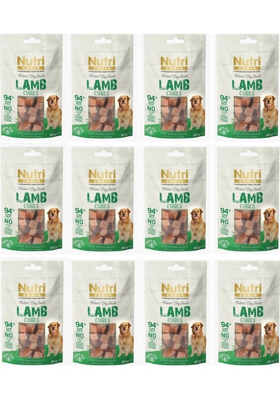 Nutri Canin Kuzu Etli Küp Tahılsız Köpek Ödülü 80 G X 12 Adet