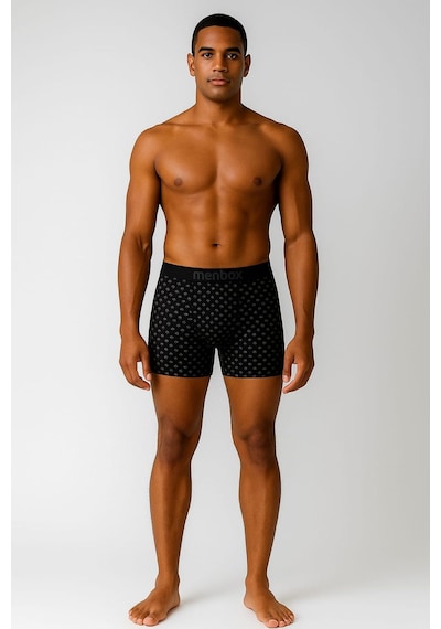 Enmodaiçgiyim 5 Adet Karma Desenli Pamuklu Likralı Erkek Boxer Seti Nefes Alabilen, Esnek Bel Lastiği Çok Renkli