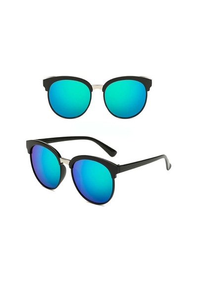 Uv 400 Unisex Gözlük Mercury Reklektif Renkli Lensler Retro Gözlük