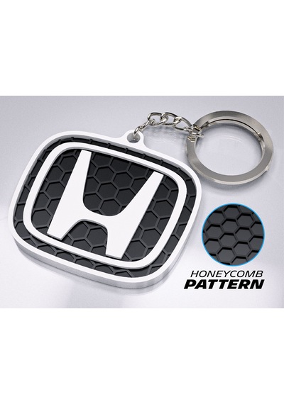 Markanıza Özel Petek Desenli Honda Logolu 3d Anahtarlık