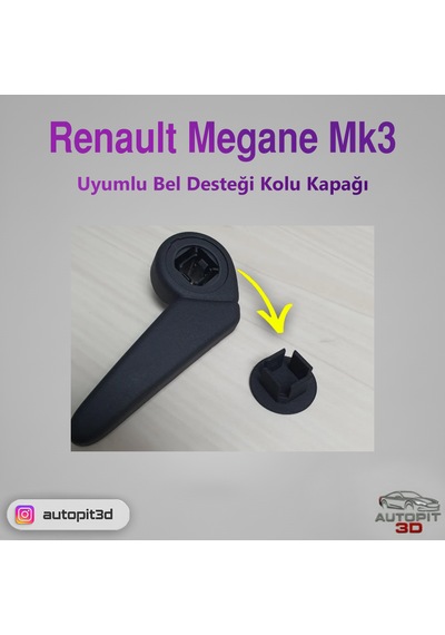 Renault Megane 3 Uyumlu Bel Desteği Kolu Kapağı