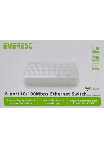 8 Port 10 100mbps Ethernet Switch Hub
