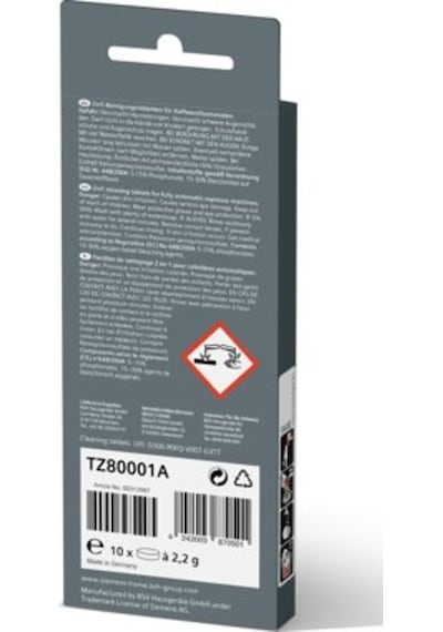 Siemens Tz80001A Kahve Makinesi Temizleme Tableti