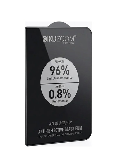 Bayi Ürünü Cihaz Koruma Kuzoom Ar İphone 17/16 Pro Uyumlu Yansıma Önleyici Şeffaf Cam Ekran Koruyucu