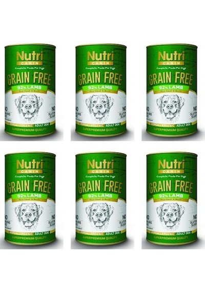 Nutri Canin Kuzu Etli Tahılsız Yetişkin Köpek Konservesi 6 x 400 G