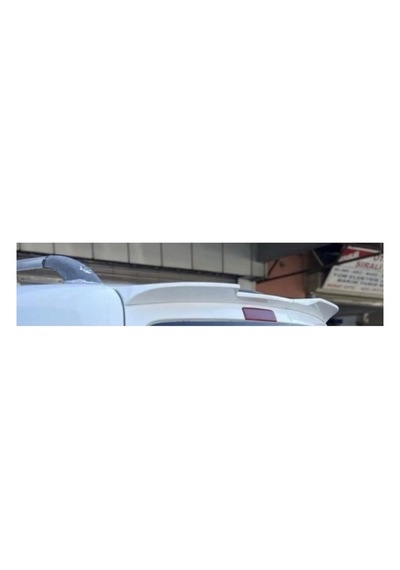 Volkswagen Caddy 2004-2014 Yarasa Spoiler Plastik Boyalı Beyaz Bagaj Üstü Spoiler