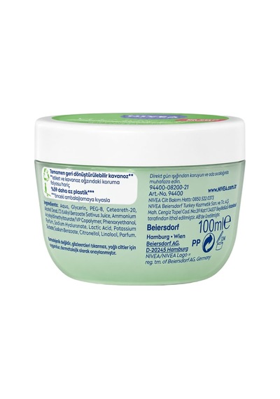 Nivea Kavanoz Ferahlatıcı Hydro Gel Yüz Kremi 100ml 20'li Paket