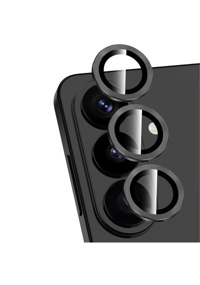 Forzacase Samsung Galaxy S26 Plus İle Uyumlu Kamera Camı Lens Koruyucu Halka Seti - Fc381 Siyah