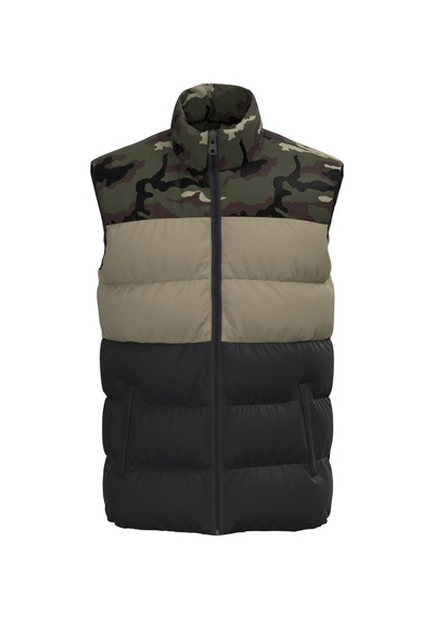 Only & Sons Onsmelvın Lıfe Puffer Vest Otw Vd Erkek Siyah Yelek - 22022232 Siyah