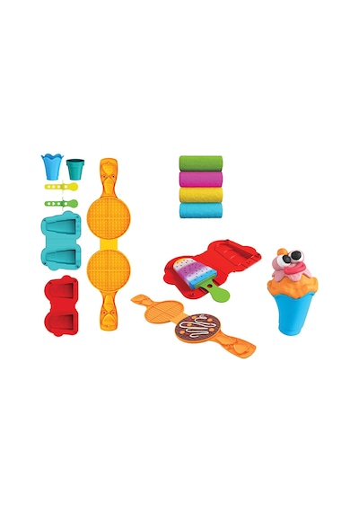 Waffle Ve Dondurma Oyun Hamuru Çok  Renkli