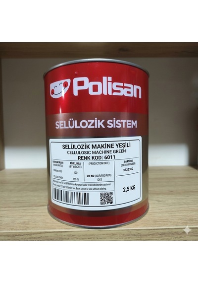 Polisan Selülozik Makine Yeşili Renk Kod:6011