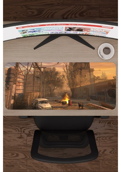 Stalker Kaymaz Dikişli Kauçuk Oyuncu Mousepad V4 - 70x30 Xl Gaming Mouse Pad Fare Altlığı