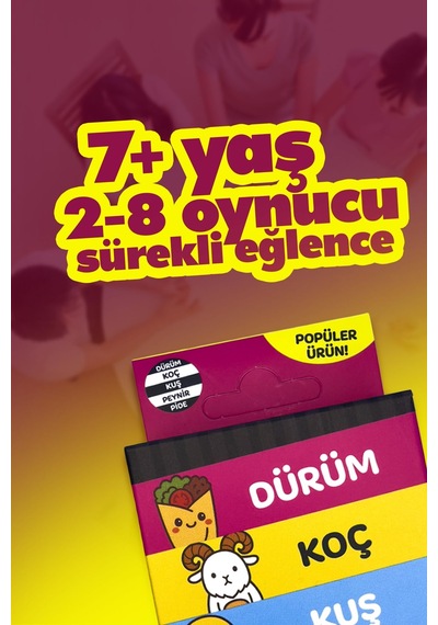 Molfy Çabuk Reflex Kutu Oyunu Dürüm Koç Kuş Peynir Pide Kart Oyunu Oyun Parti Eğlence Aile Arkadaş Oyunu