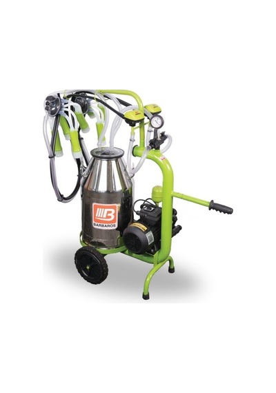 Bartech C 40 Yağlı Tip Tekli İnek Sağım Makinesi - Paslanmaz Güğüm