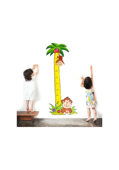 Boy Ölçer Sticker Zürafa Aslan Kuş Ayıcık Büyüme Tablosu Cetveli (283263921)