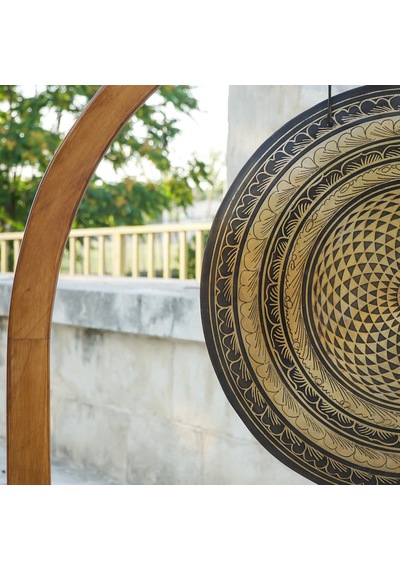 Mantra İşlemeli Gong
