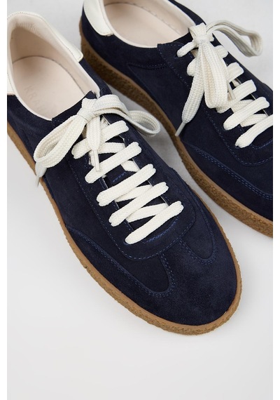 Krahe Palminteri 2 Erkek Hakiki Deri Bağcıklı Laci-ekru Sneakers