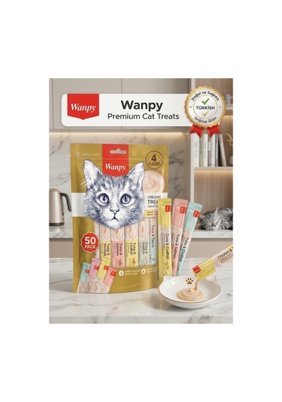 Creamy Treat 4 Farklı Lezzet Çeşitli Sıvı Kedi Ödülü 50 X 14 G - 938401364