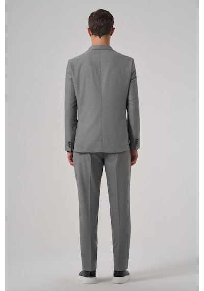 Morven Erkek Gri Poliviskon Trend Desenli Slim Fit Sivri Yaka Takım Elbise 26ms001012100 Gri Morven Erkek Gri Poliviskon Trend Desenli Slim Fit Sivri Yaka Takım Elbise 26ms001012100 Gri