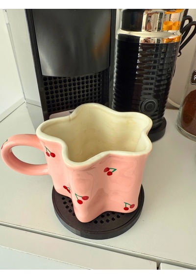Nespresso Büyük Bardak Altlığı 10.5 Cm Geniş Su Damlama Haznesi Siyah